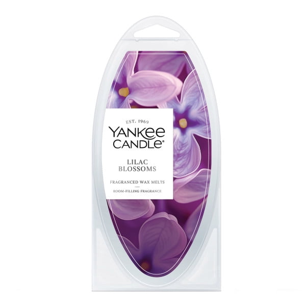 Yankee Candle Lilac Blossoms Fragranced Wax Melts, 6 Wax Spheres per Package, Pack of 6 (36 Cubes Total)
