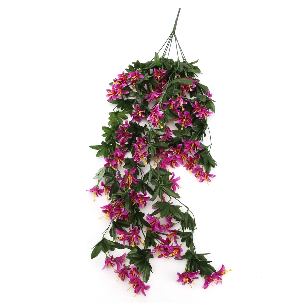 1 Bunch Silk Hanging Plants Artificial Lily Flower Garland Party Garden