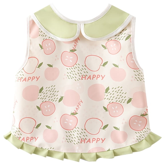 oqasdz Baby Bibs Adjustable Feeding Smock for Toddler Soft Comfortable Mealtime Cover Durable Easy Clean Bib, Size 0-2 Years