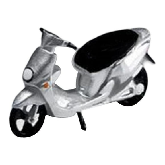 Modelo de motocicleta de calle Diorama 1:64, modelo de muñeca en miniatura, decoración de escritorio, juguetes de motocicleta de simulación para