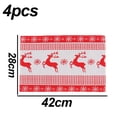 thumbnail image 2 of Juego de 4 manteles individuales navideños para mesa, tapete de cocina navideño para vacaciones de invierno, tapete para comedor, accesorio de Año Nuevo feliz, 2 of 5
