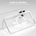 thumbnail image 3 of New High Quality No Yellowing PC Hard Phone Case For iPhone 16 15 14 13 12 11 Pro Max Plus Clear Magnetic Magsafe Antiskid Cover, 3 of 5
