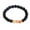 Black And Orange, variant on Antique Silver Plated Bracelet Adjustable Size 8Mm No Clasp Chakra L534