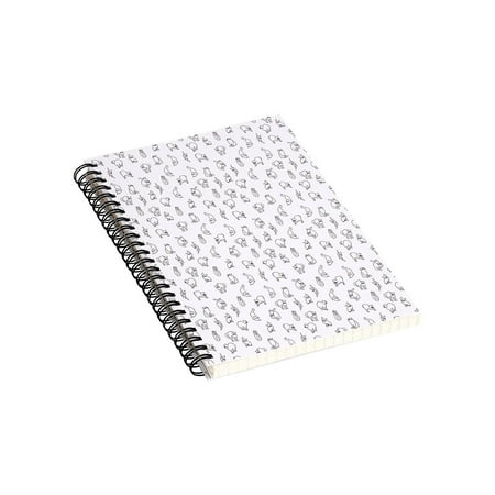 UPC: 0195318336474 | DENY Designs Hello Furry by Iveta Abolina Professional Notebooks 5.5  x 8.25  Dotted 40 Sheets White