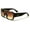 Gloss Black / Gold, variant on Adult Unisex Brow Bar Flat Top Hip Hop Rapper Retro Aviator Sunglasses