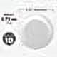 DISCOUNT PROMOS Frisbees 9.25 inch. Set of 10, Bulk Pack - Fun Outdoor Games for Adults and Family - White