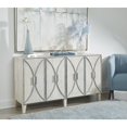 thumbnail image 7 of Treasure Trove 4-Door Wood Credenza with Metal Detailing in White Whitewash, 7 of 7