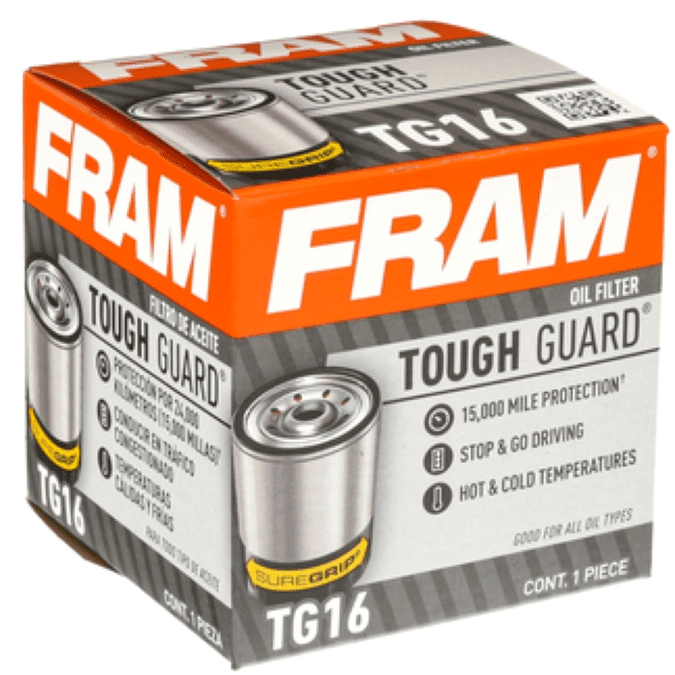 FRAM Tough Guard 15,000 Mile Oil Filter, TG16 for Select Chrysler, Dodge,  Jeep, Land Rover, Mercury, Plymouth, Renault and Toyota Vehicles -  