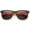 Shiny Black-Orange / Smoke, variant on sunglassLA Unisex Classic Retro Two-Toned Neon Color Temple Horn Rimmed Sunglasses (Shiny Black-Blue / Smoke) - 54mm