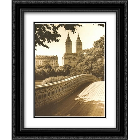Central Park Bridges I 2x Matted 15x18 Black Ornate Framed Art Print by Chris (Best Central Park App)