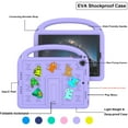 thumbnail image 6 of Dteck Crossbody Strap Kids Case for iPad 9th 8th 7th Generation,Cute EVA Hand Grip Case Shockproof Kickstand Cover with Shoulder Strap for iPad 10.2 inch 2021/2020/2019,Purple, 6 of 6