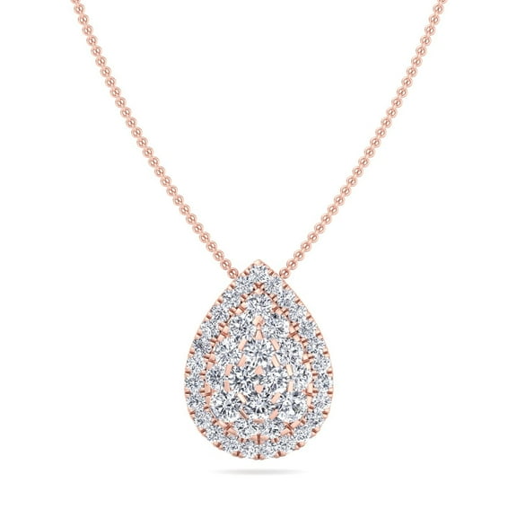 Valencia - 1 Carat Pear Shape Diamond Pendant Necklace