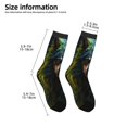 thumbnail image 2 of Fuzoiu Realistic Style Colorful Wolf A Print Kids Socks For Boys Girls,Grip Crew Socks with Non Slip,Lightweight Stretch Crew Socks,Toddlers Crew Boot Socks, 2 of 5