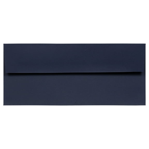 JAM Paper No. 10 Envelopes, 4 1/8 x 9 1/2, Navy Blue, 500/Box