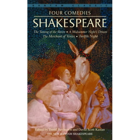Four Comediesthe Taming Of The Shrewa Midsummer Nights Dreamthe Merchant Of Venicetwelfth Night Bantam Classic - 