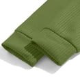thumbnail image 6 of TOUMENY Men Zip Sweater Casual Long Sleeve Solid Slim Fit Pullover Fall Winter Fashion Trendy Turtleneck Tops Army Green XXXL, 6 of 7