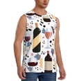thumbnail image 2 of Haiem Men's Wine Bottles Glasses Print Tank Tops Summer Sleeveless Cut Off Workout T-Shirts Fitness Vest Athletic Undershirts-3X-Large, 2 of 8