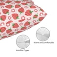 thumbnail image 3 of Kdxio Cotton Pillow Cases 16"x24" Pillowcases,Soft and Breathable Bedroom Pillow Cases-Strawberry Flower, 3 of 8