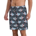 thumbnail image 2 of Fotbe Shark Wearing Swim Ring Trajes de Baño Estampados para Hombre, Shorts de Verano de Secado Rápido, Ropa de Playa, Bañadores-Small, 2 of 6