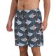 thumbnail image 2 of Balery Shark Wearing Swim Ring Traje de Baño Estilo Hawaiano para Hombre, Shorts de Secado Rápido con Bolsillos-Large, 2 of 6