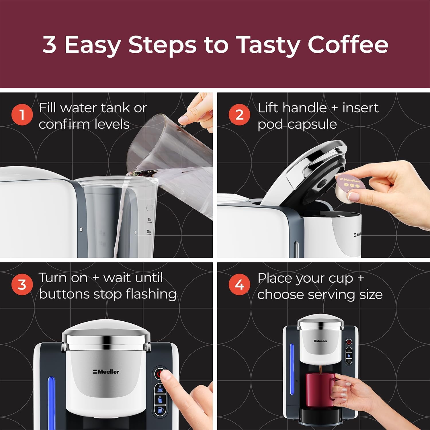 Mueller Single Serve Coffee Maker – mueller_direct