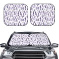 thumbnail image 2 of Balery 2 Piece Lavender Flowers Car Windshield Sun Shade|Foldable Front Windshield Shade for Car Front Window for Most Sedans SUV Truck-, 2 of 7