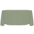 thumbnail image 1 of Ultimate Textile (5 Pack) Reversible Shantung Satin - Majestic 108 x 156-Inch Rectangular Tablecloth - for Weddings, Home Parties and Special Event use, Sage Green, 1 of 4