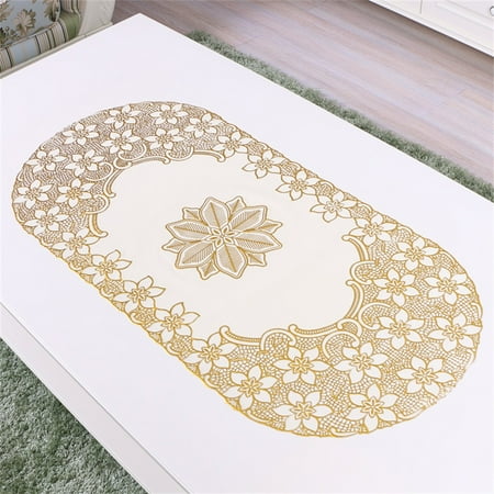 

Fancy Embroidered Tablecloth Elegant Lace Tablecloths 40x85cm for Dinner Parties Weddings Baby Showers Decorations 3#
