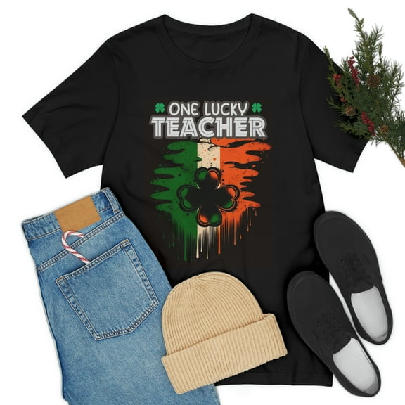 One Lucky Teacher St Patrick's Day Unisex Jersey Short Sleeve Tee