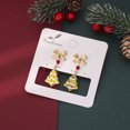 thumbnail image 5 of Yoyauz Christmas Earrings For Ladies Christmas Trees Lightweight Earrings Cute Christmas Parties Jewelry Gifts, 5 of 5