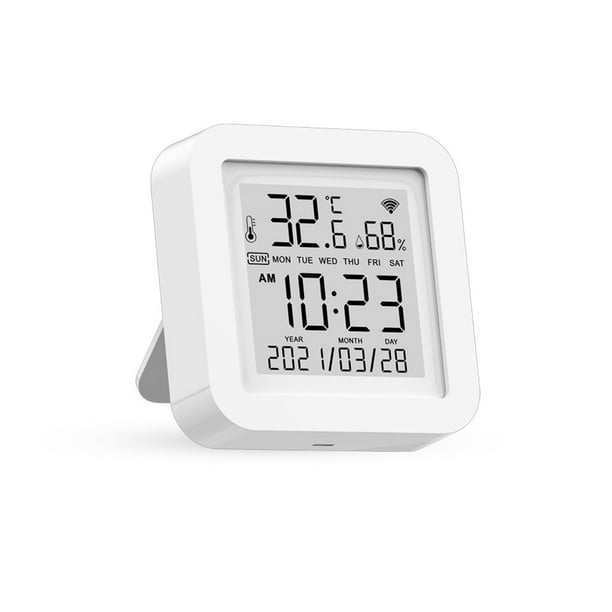 Thermomètre hygromètre Bluetooth. Capteur de température d'humidité avec  exportation de données couleur blanche