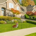 thumbnail image 2 of Topbuy 5 Panels 39 in(H) x 14.5ft(L) Decorative Garden Fence Rustproof Metal Wire Border Animal Barrier No Dig Defense Fence, 2 of 7