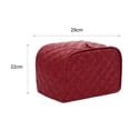 thumbnail image 5 of conditiclusy Kitchen Small Appliance Covers, Toaster Cover Fits for Most Standard 2 slice Toasters, Universal Size Microwave Oven Dustproof Cover, 5 of 8