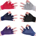thumbnail image 3 of De Guantes Deportivos De Yoga Para Mujeres Hombres Gimnasio Fitness Antideslizante Entrenamiento Culturismo Medio Dedo Protector De Manos 1 Par Vogacara OD008181-00, 3 of 7