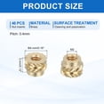 thumbnail image 2 of 46 Pcs Threaded Inserts, M2 Brass Heat Set Insert for 3D Printing, M2x4x3mm, 2 of 6