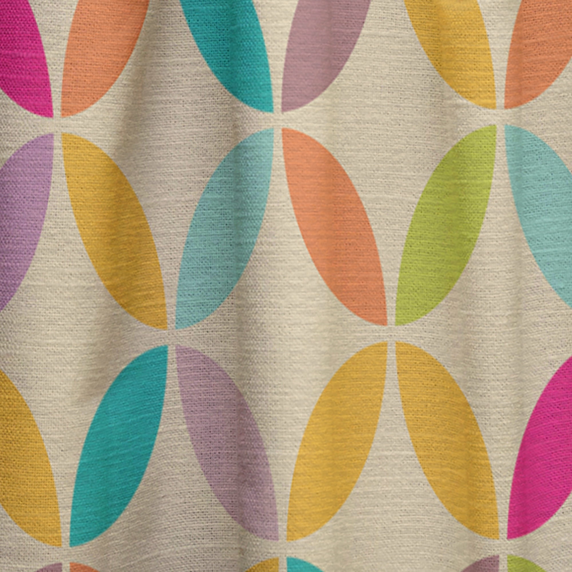 Designart 'Neutral Vintage Pattern' Contemporary Curtain Panel