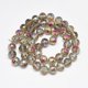 thumbnail image 2 of Electroplate Glass Beads Strands Rainbow Plated Frosted Faceted Round Tan 12mm Hole: 1.5mm about 50pcs/strand 22.05 inch, 2 of 2