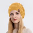 thumbnail image 2 of Slouchy Beanie for Men and Women Cable Knit Hat Winter Warm Skull Cap Yellow, 2 of 4