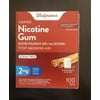 Walgreens Nicotine Gum 2 Mg Sugar Free 100 piece Cinnamon flavor