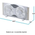thumbnail image 3 of Comfort Zone 9" Smart Reversible Twin Window Fan with WiFi & Remote Control, 3 of 5