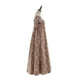 thumbnail image 4 of Women's Regency Inspired Vintage High Waist Victorian Tea Dress Elegant Long Gown, 4 of 7