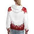 thumbnail image 7 of Honeii Winter Christmas Snowflake Pattern Womens Oversized Hoodies Long Sleeve Sweatshirts Pullover Fall Outfits with Pocket-Small, 7 of 7