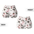 thumbnail image 5 of Xecao Dachshund Dog Puppy Print Workout Shorts for Women Soft Smooth Gym Yoga Scrunch Active Tennis Workout Running Shorts, 5 of 9