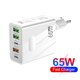 thumbnail image 1 of Adaptador de cargador ligero para teléfono celular con cargador PD65W para iPhone 14 (blanco de la UE), 1 of 7