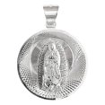 thumbnail image 1 of JOYARIS Dije Medalla Diamantada Virgen Guadalupe Gigante Plata 925 DM-0001118, 1 of 3