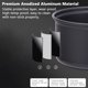 thumbnail image 5 of BOKYAN Juego de Ollas para Camping de Aluminio Anodizado Antiadherente Portátil (21.0 cm / 8.26 inches), 5 of 9