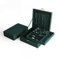 thumbnail image 4 of Joyero organizador, joyero con 2 niveles, joyero de regalo, joyero con divisor extraíble para pendientes, pulseras, anillos,, 4 of 5