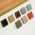 thumbnail image 3 of CSCHome Drawer Handles Door Shoe Cabinet Bedside Cabinet, Square Handles Leather Cabinet Handles 2PCS(Brown), 3 of 5