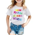thumbnail image 1 of PMVFHDE Hauts de Mode pour Fille T-Shirts Tendance pour Filles T-Shirts pour Filles Hauts Tendance pour Filles Carnaval pour Enfants Couleur Imprimée Col Rond Blanc, 6-7 Ans, 1 of 4
