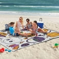 thumbnail image 5 of Extra Large Picnic Beach Blanket Waterproof Sand Proof Portable Outdoor Mat Cartoon Ghost Pumpkin Bats 80x118, 5 of 9